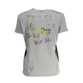 Desigual Gray Cotton Women T-Shirt